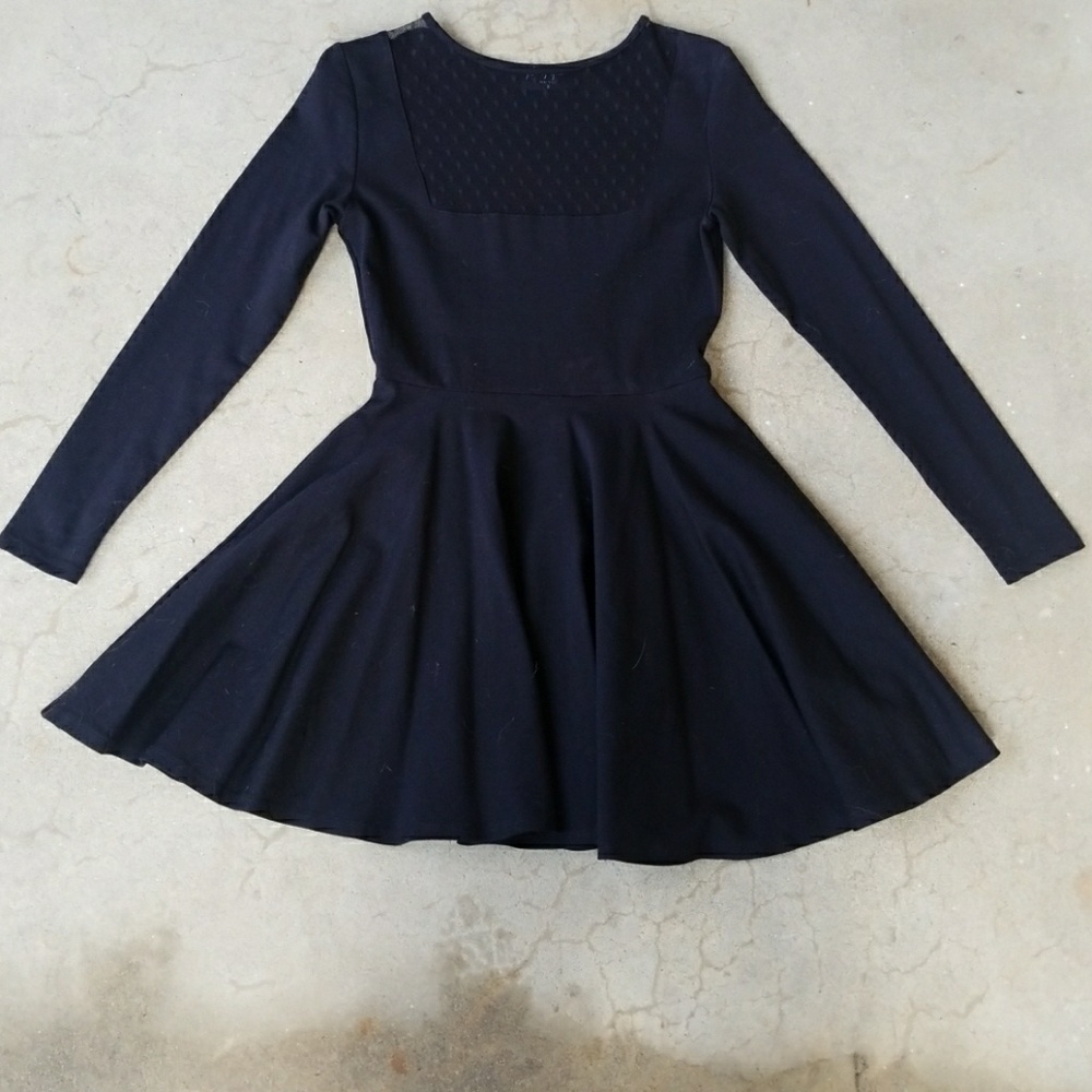Nasty Gal Black A-Line Midi Dress